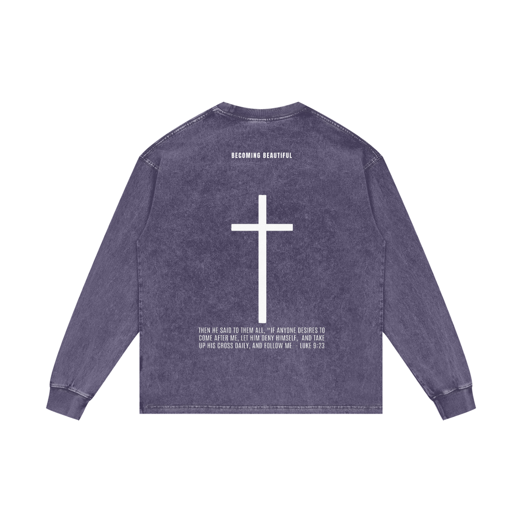 THE CROSS | LUKE 9:23 | LONG SLEEVE TEE | UNISEX