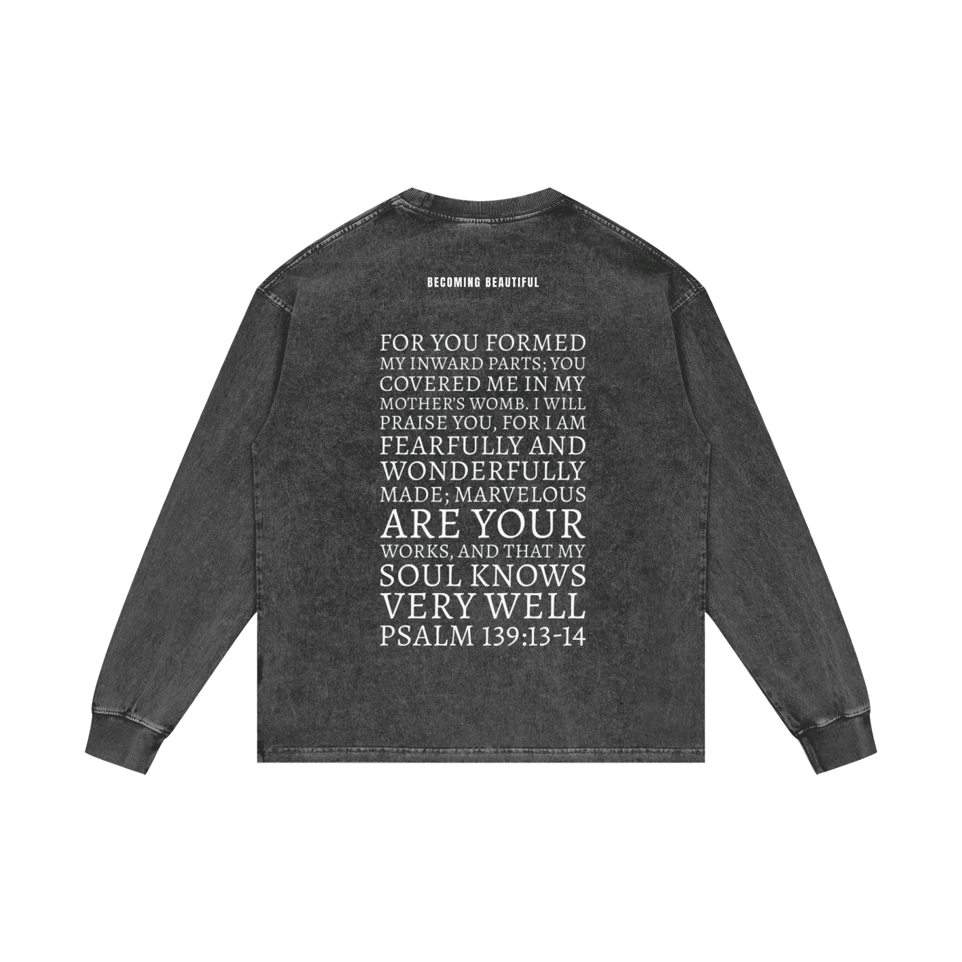 Acid Wash Oversize Long Sleeve T-Shirt