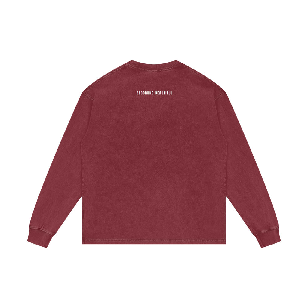 BUILT LORD TOUGH | PHILIPPIANS 4:13 | Oversize Long Sleeve T-Shirt