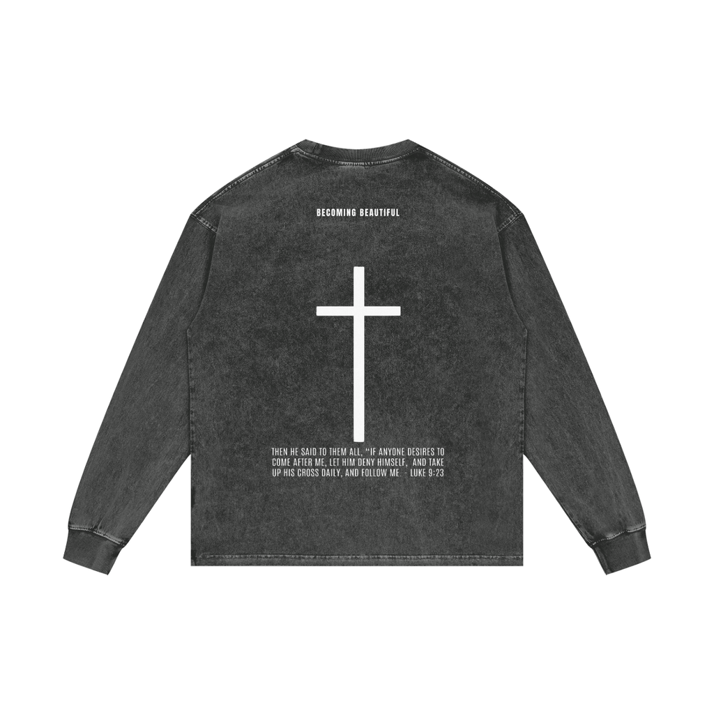 THE CROSS | LUKE 9:23 | LONG SLEEVE TEE | UNISEX