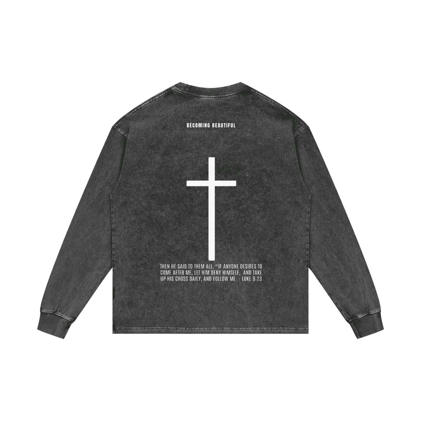 THE CROSS | LUKE 9:23 | LONG SLEEVE TEE | UNISEX