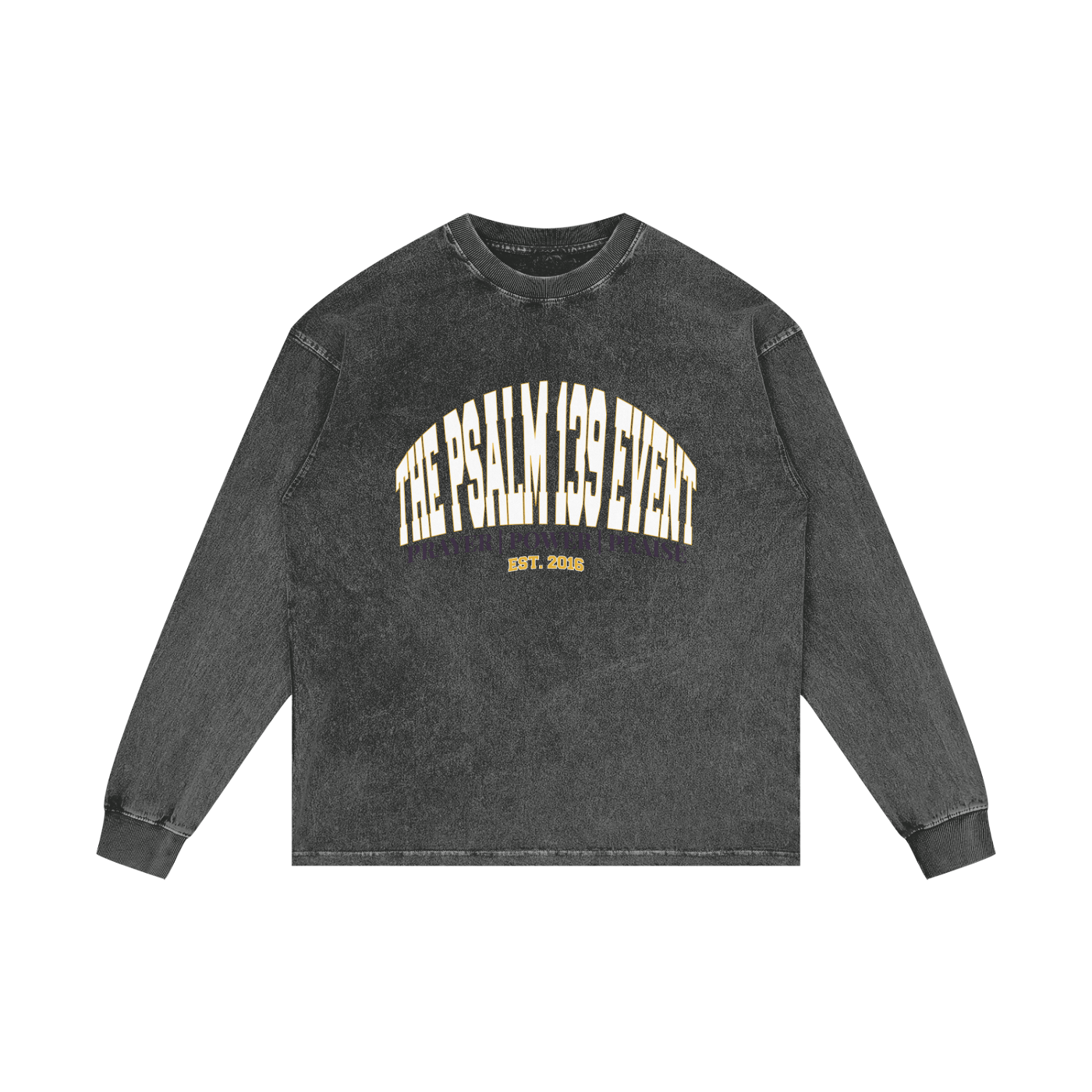 Acid Wash Oversize Long Sleeve T-Shirt