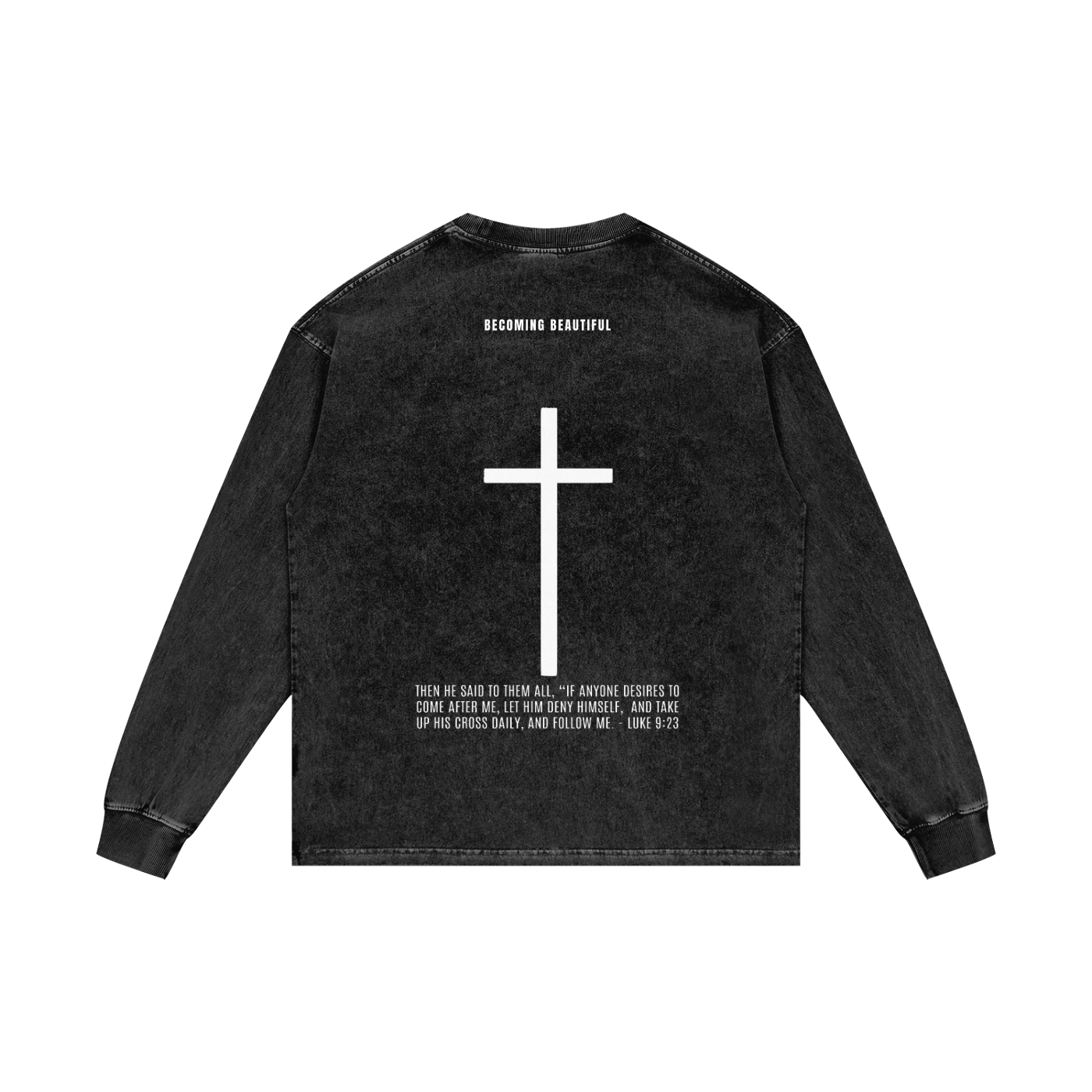 THE CROSS | LUKE 9:23 | LONG SLEEVE TEE | UNISEX