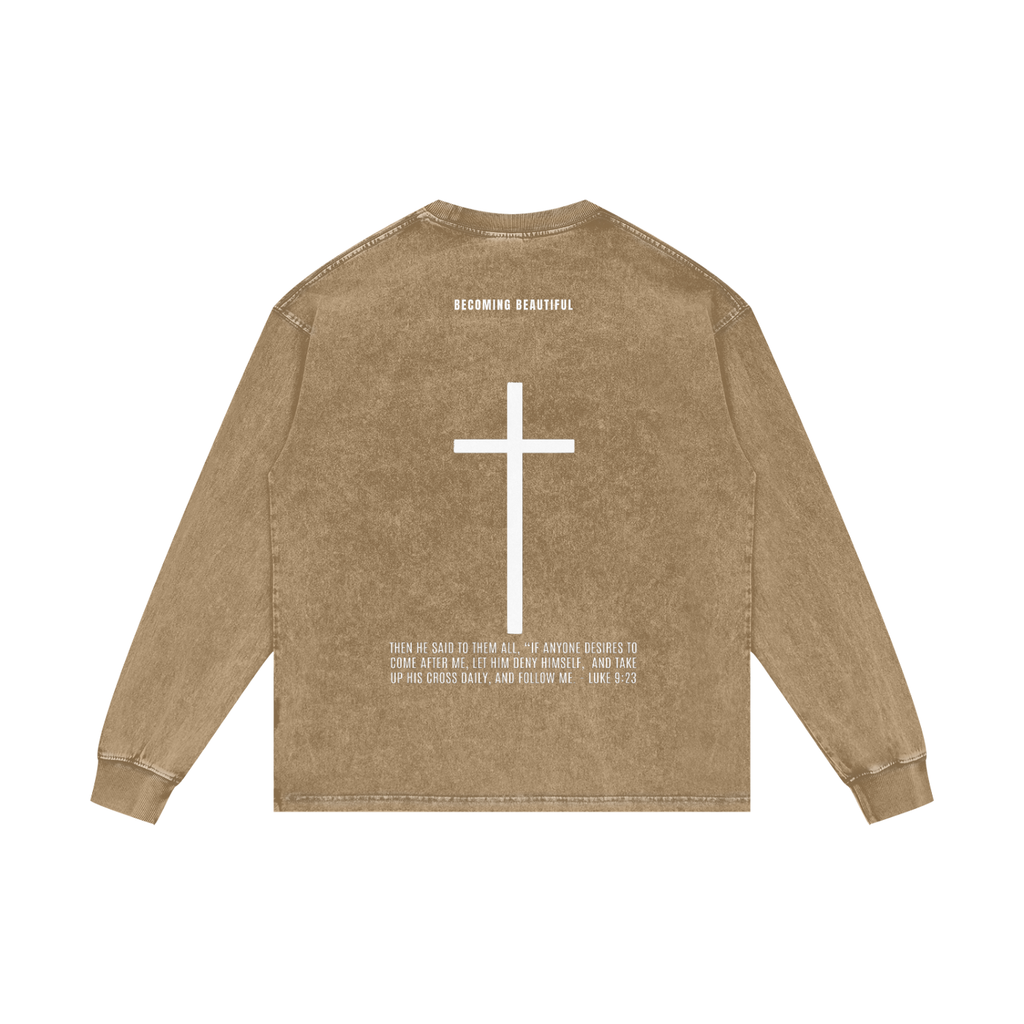 THE CROSS | LUKE 9:23 | LONG SLEEVE TEE | UNISEX